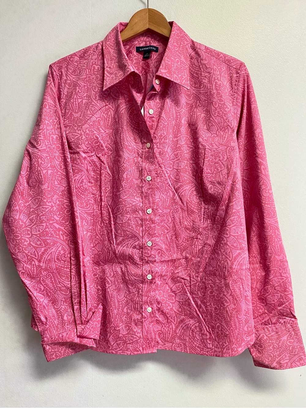 NWT LANDS END COOL MAX PAISLEY TOP - 20W